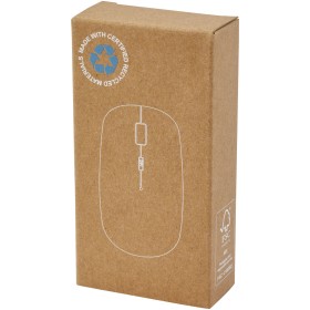 Souris sans fil Menlo en plastique recyclé certifié RCSCouleur:Blanc