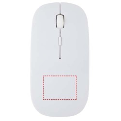 Souris sans fil Menlo en plastique recyclé certifié RCSCouleur:Blanc