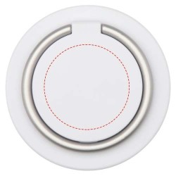 Support de téléphone Albali magnétique en plastique recyclé avec anneau de supportCouleur:Blanc