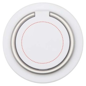 Support de téléphone Albali magnétique en plastique recyclé avec anneau de supportCouleur:Blanc