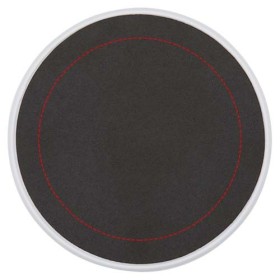 Support de téléphone Alcor magnétique et pliable en plastique recyclé avec détails en bambouCouleur:Blanc