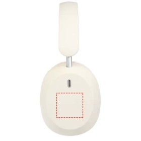 Casque supra-auriculaire Hoggar pliable ANC et ENC en plastique recycléCouleur:Blanc