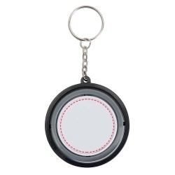 Porte-clés fidget gyroscope en plastique recyclé SpinxCouleur:Noir