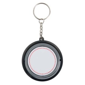 Porte-clés fidget gyroscope en plastique recyclé SpinxCouleur:Noir