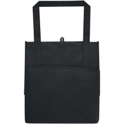 Sac shopping Liberty non tissé recyclé GRS avec fond rigide de 29LCouleur:Noir