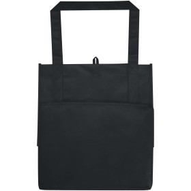 Sac shopping Liberty non tissé recyclé GRS avec fond rigide de 29LCouleur:Noir