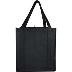 Sac shopping Liberty non tissé recyclé GRS avec fond rigide de 29LCouleur:Noir