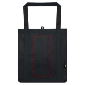 Sac shopping Liberty non tissé recyclé GRS avec fond rigide de 29LCouleur:Noir