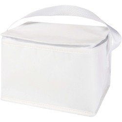 Sac isotherme Spectrum non tissé recyclé GRS de 4L pour 6 canettesCouleur:Blanc