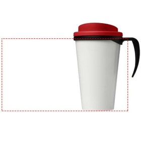 Mug isolant Brite-Americano® grande 350mlCouleur:Noir / Rouge