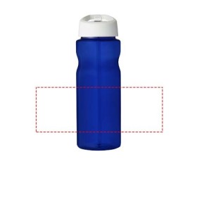Bouteille de sport H2O Active® Eco Base 650ml couvercle bec verseurCouleur:Bleu / Blanc