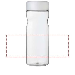 Bouteille de sport H2O Active® Base Tritan™ de 650 ml avec couvercle và visserCouleur:Translucide / Blanc
