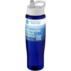 Bouteille de sport H2O Active® Eco Tempo de 700 ml avec couvercle à bec verseurCouleur:Blanc / Bleu