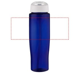 Bouteille de sport H2O Active® Eco Tempo de 700 ml avec couvercle à bec verseurCouleur:Blanc / Bleu