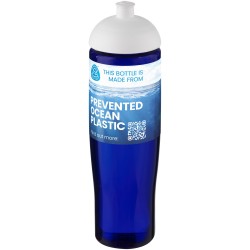 Bouteille de sport H2O Active® Eco Tempo de 700 ml avec couvercle dômeCouleur:Blanc / Bleu