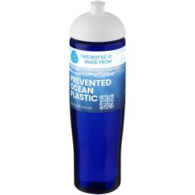 Bouteille de sport H2O Active® Eco Tempo de 700 ml avec couvercle dômeCouleur:Blanc / Bleu