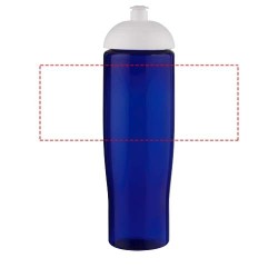 Bouteille de sport H2O Active® Eco Tempo de 700 ml avec couvercle dômeCouleur:Blanc / Bleu
