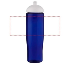 Bouteille de sport H2O Active® Eco Tempo de 700 ml avec couvercle dômeCouleur:Blanc / Bleu
