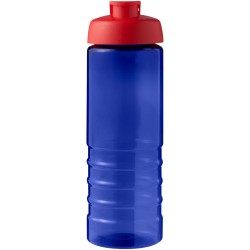 Bouteille de sport H2O Active® Eco Treble de 750 ml avec couvercle à basculeCouleur:Bleu / Rouge