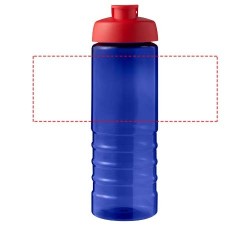 Bouteille de sport H2O Active® Eco Treble de 750 ml avec couvercle à basculeCouleur:Bleu / Rouge
