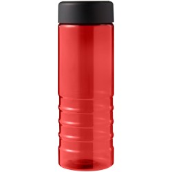 Bouteille de sport H2O Active® Eco Treble de 750 ml avec couvercle visséCouleur:Rouge / Noir