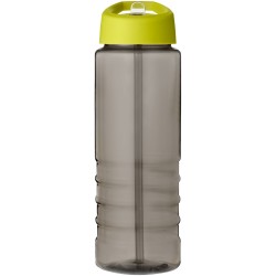 Bouteille de sport H2O Active® Eco Treble de 750 ml avec couvercle à bec verseurCouleur:Charbon / Citron vert