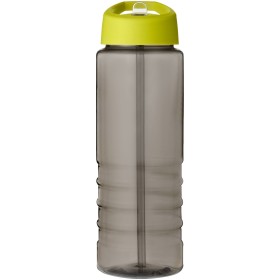 Bouteille de sport H2O Active® Eco Treble de 750 ml avec couvercle à bec verseurCouleur:Charbon / Citron vert