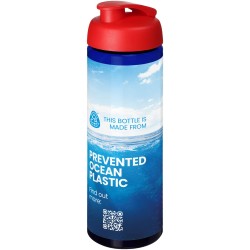 Bouteille de sport H2O Active® Eco Vibe de 850 ml avec couvercle à basculeCouleur:Bleu / Rouge