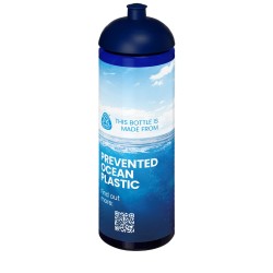 Bouteille de sport H2O Active® Eco Vibe de 850 ml avec couvercle dômeCouleur:Bleu / Bleu
