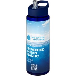 Bouteille de sport H2O Active® Eco Vibe de 850 ml avec couvercle à bec verseurCouleur:Bleu / Bleu