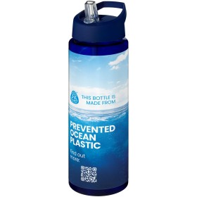 Bouteille de sport H2O Active® Eco Vibe de 850 ml avec couvercle à bec verseurCouleur:Bleu / Bleu