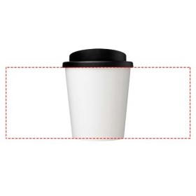 Gobelet avec isolation Brite-Americano® Espresso Recycled de 250 mlCouleur:Blanc / Noir