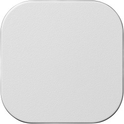 Sous-verre carré Brite-Mat® en pneuCouleur:Noir