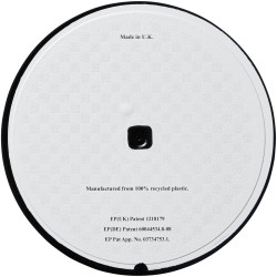 Sous-verre rond Brite-Mat® en pneuCouleur:Noir