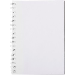 Cahier Desk-Mate® A6 à spirales avec couverture polypropylèneCouleur:Blanc