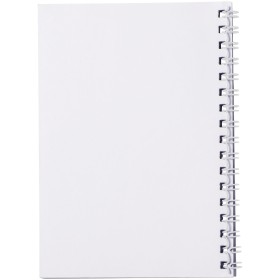 Cahier Desk-Mate® A6 à spirales avec couverture polypropylèneCouleur:Blanc