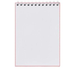 Cahier Desk-Mate® A6 à spirales avec couverture polypropylèneCouleur:Blanc