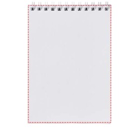 Cahier Desk-Mate® A6 à spirales avec couverture polypropylèneCouleur:Blanc