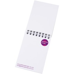 Carnet Desk-Mate® A7 à spiraleCouleur:Blanc / Noir