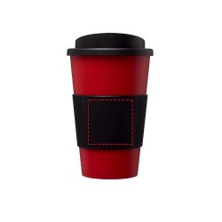 Gobelet Americano® isolant de 350 ml avec gripCouleur:Noir / Rouge