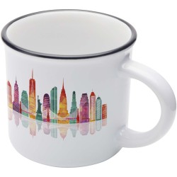 Mug Bari en céramique avec sublimation de 240 mlCouleur:Blanc