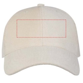 Casquette 6 panneaux Hutton en velours côtelé recycléCouleur:Grès