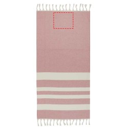 Serviette de hammam Anders 147 x 75,5 cmCouleur:Rouge