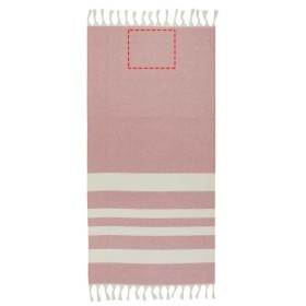 Serviette de hammam Anders 147 x 75,5 cmCouleur:Rouge