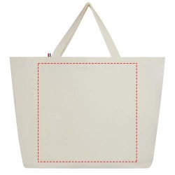 Sac shopping Cannes en tissu recyclé de 200 g/m2 10LCouleur:Naturel