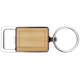 Porte-clés en bambou avec décapsuleur SnapperCouleur:Naturel