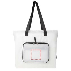 Sac shopping pliable EcoFold de 16 L en RPETCouleur:Blanc