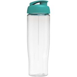 Bouteille de sport H2O Active® Tempo 700ml avec couvercle à clapetCouleur:Translucide / Bleu aqua