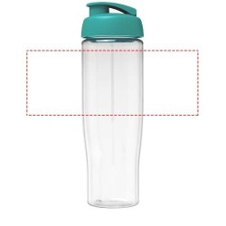 Bouteille de sport H2O Active® Tempo 700ml avec couvercle à clapetCouleur:Translucide / Bleu aqua
