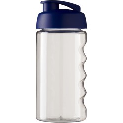 Bouteille de sport H2O Active® Bop 500ml avec couvercle à clapetCouleur:Translucide / Bleu
